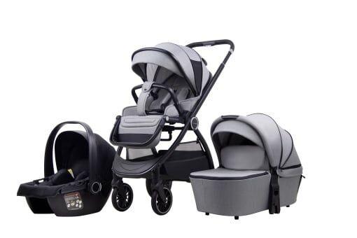 La Mama Kolica za bebe 3u1 Trio, Siva