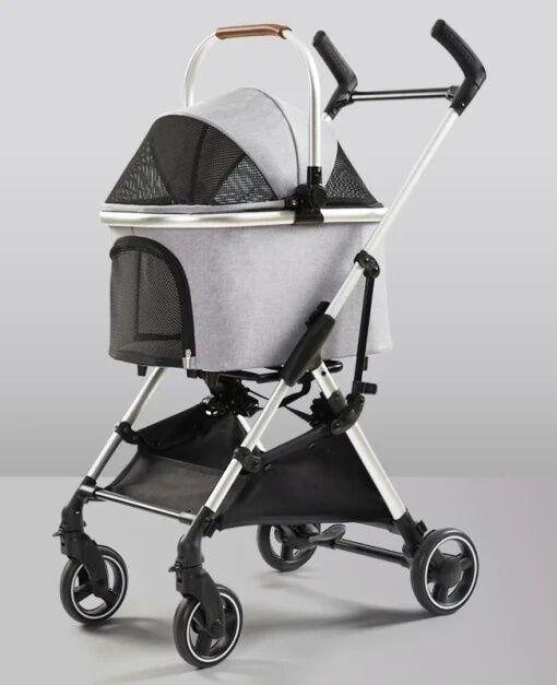 Premium kolica za kućne ljubimce, siva