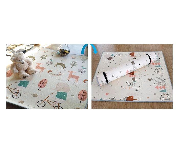 Duck & Bear Podloga za igru bebe Magična šuma i zimske čarolije, 180x200x1 cm, Šarena