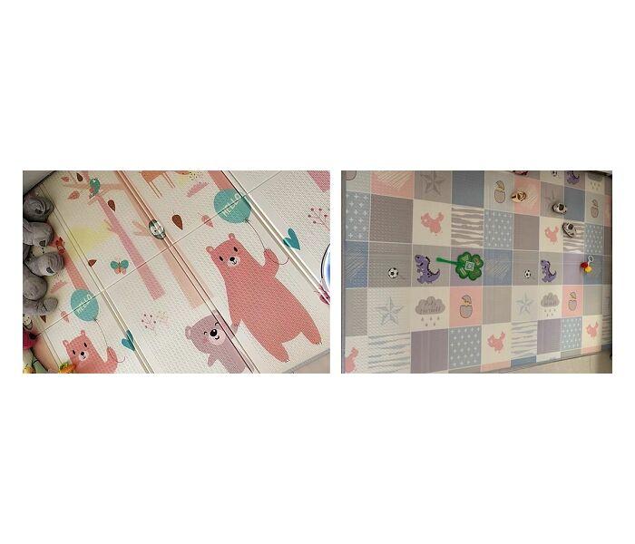 Duck & Bear Podloga Za igru bebe Mede, 148x196x1 cm, Šarena