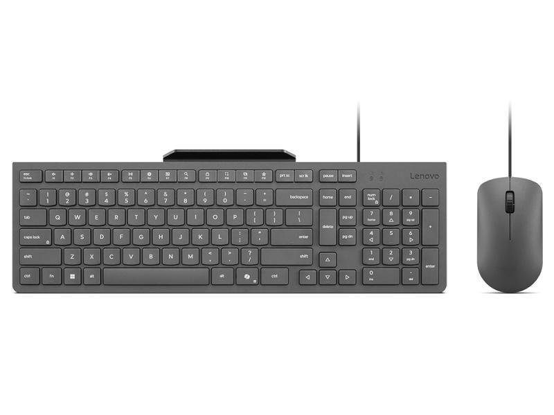 Lenovo Set tastatura i miš GX31R09795 310, USB, Žični, US raspored, Sivi