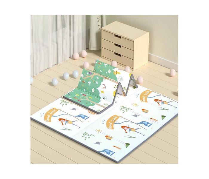 Duck & Bear Podloga Za igru bebe Drvo sa brojevima i gimnastika, Sklopiva, 177x196x1 cm, Šarena