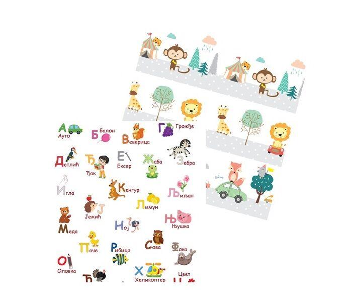 IQ Global Podloga za igru bebe IQ Azbuka i trka u gradu, Sklopiva, 180x200 cm, Šarena