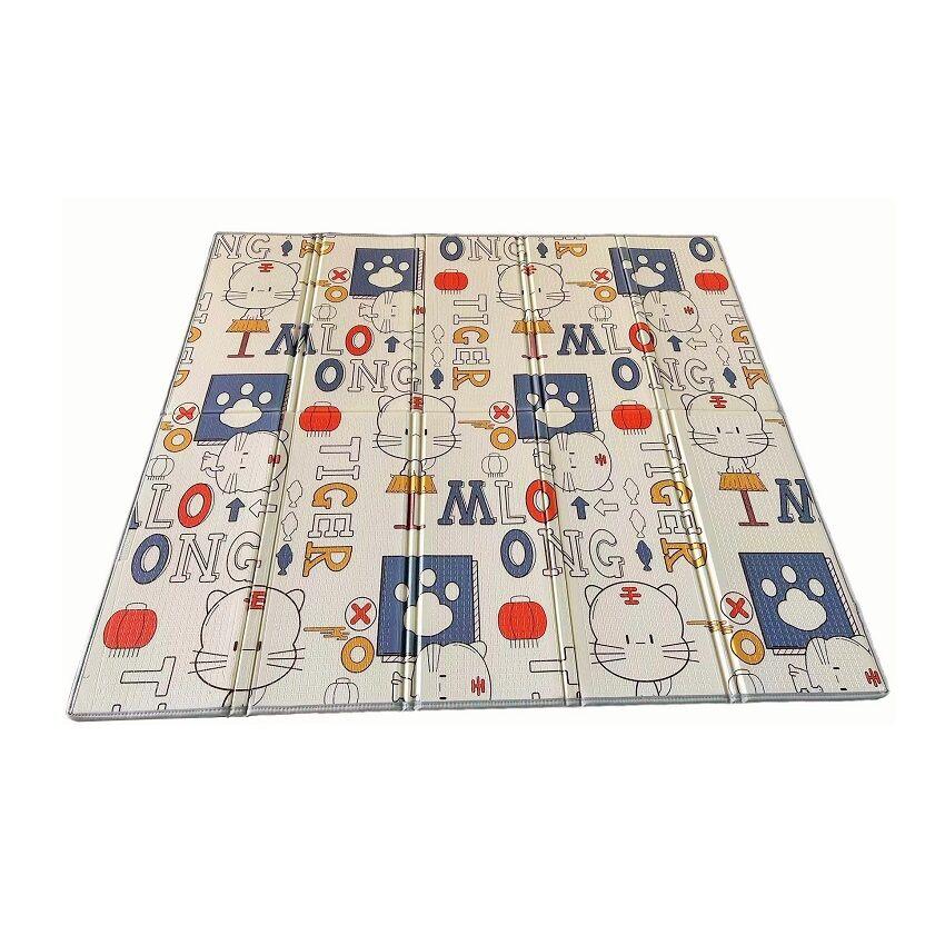 Duck & Bear Podloga Za igru bebe  Vesele mačke, Sklopiva, 177x196x1.5 cm, Šarena