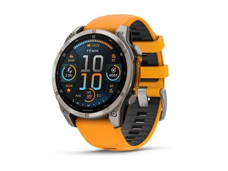 Garmin Pametni sat Fenix 8 47, Amoled, Sapphire 010-02904-11, Narandžasti