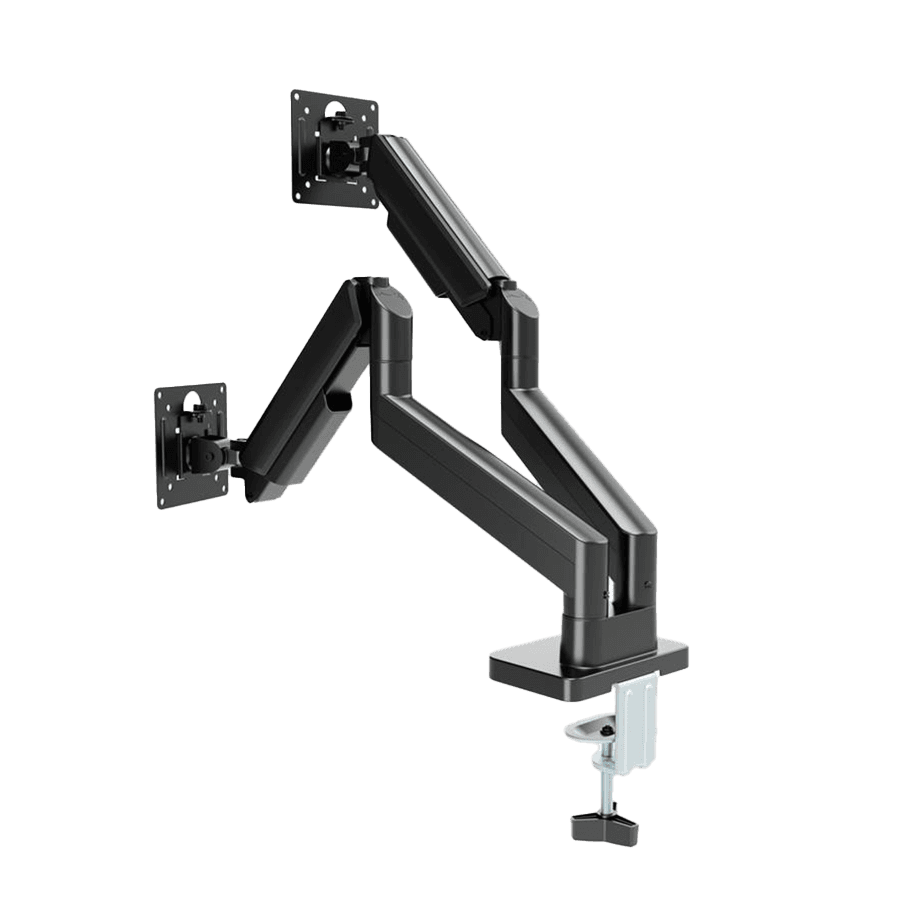 Gembird nosač za dva monitora MA-DA2-06, nosač za sto, 17" do 32", do 10 kg, crni