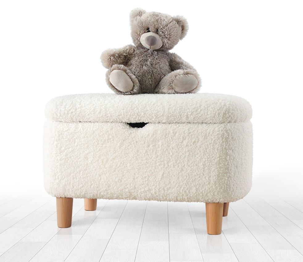 Atelier del Sofa Tabure 61x40x37cm, Belo