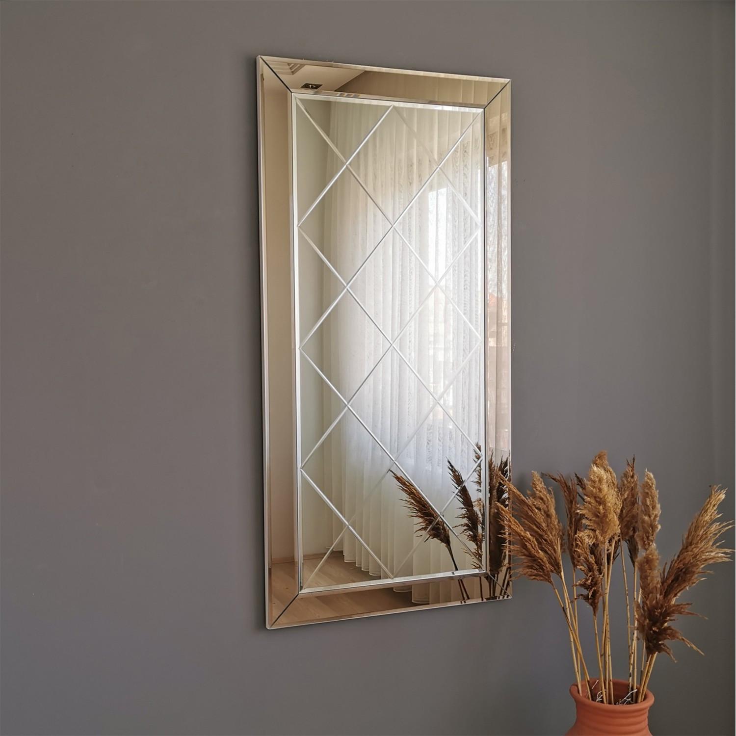 Hanah Home Ogledalo Srebrno