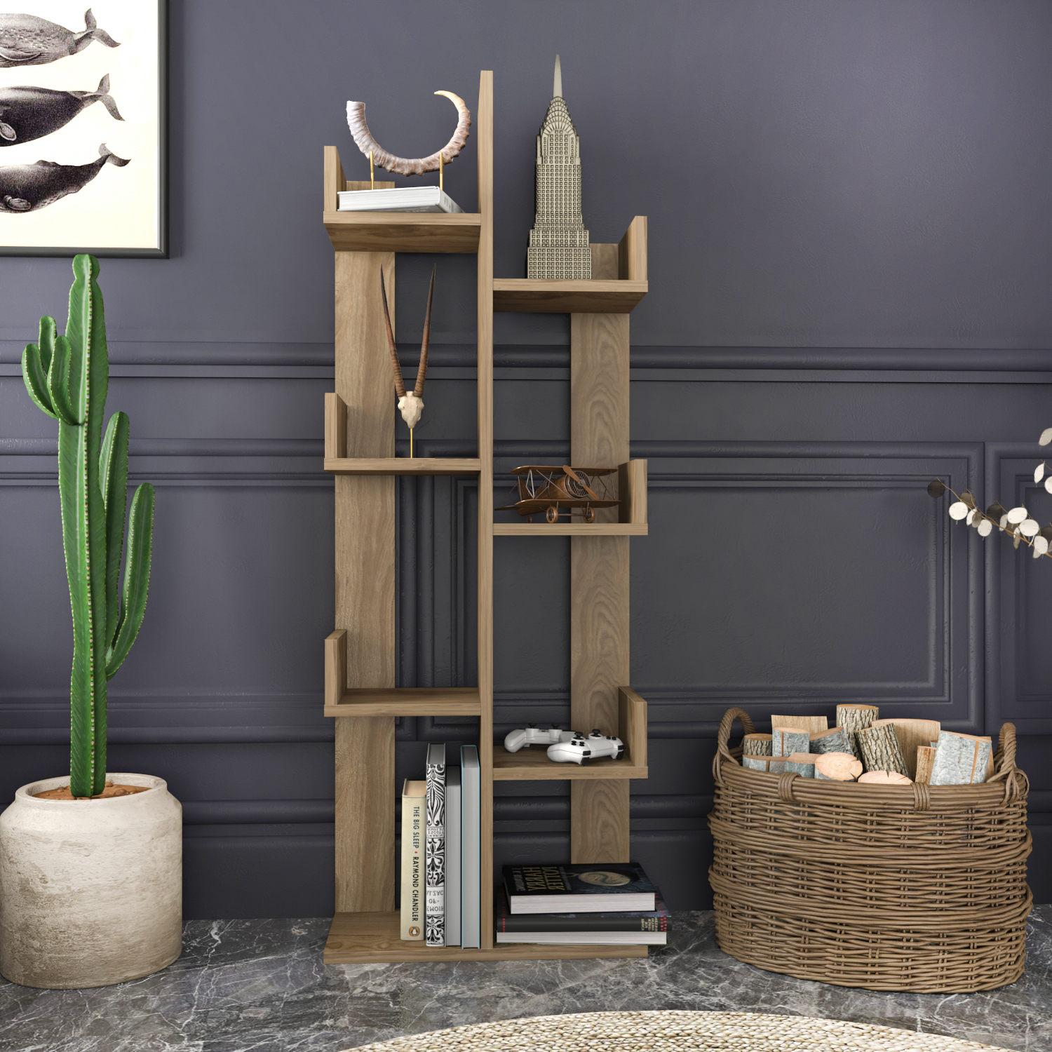 Hanah Home Polica 50x173x22cm Smeđa