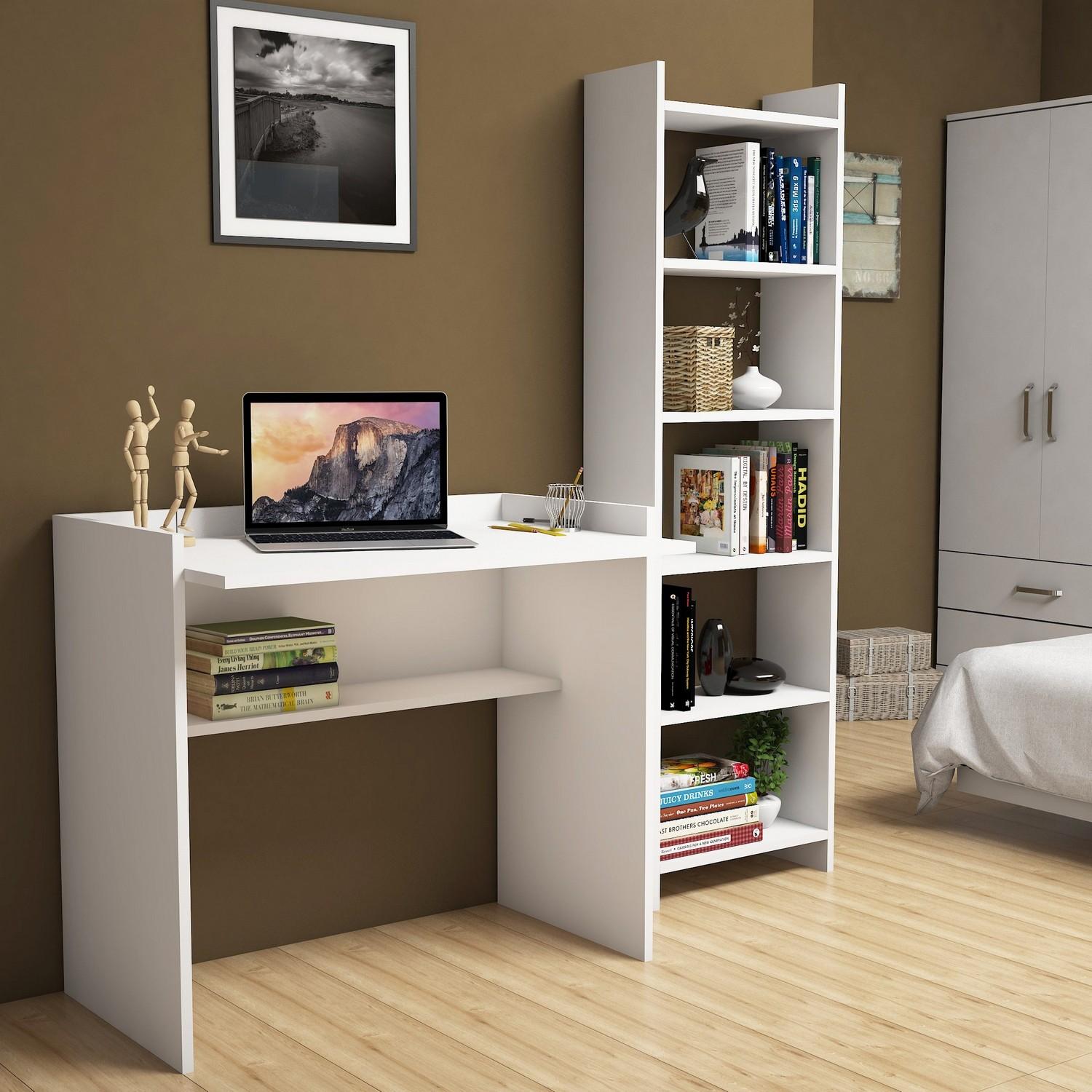 Hanah home Polica 90x80x58cm Bela