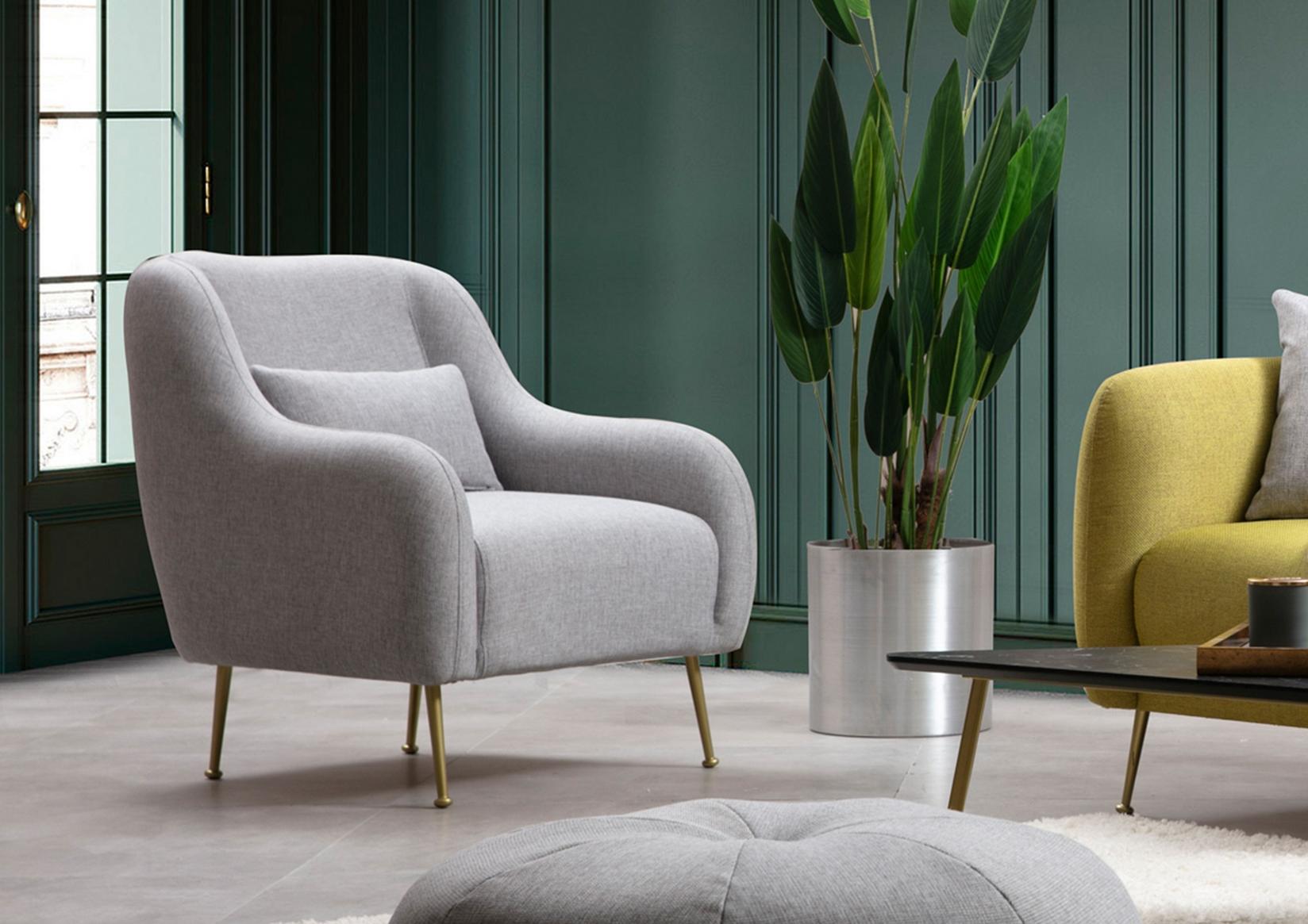 Atelier del Sofa Fotelja Sevilla Siva