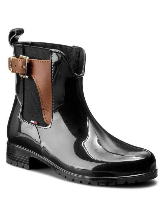 TOMMY HILFIGER Ženske čizme Oxley, Crne