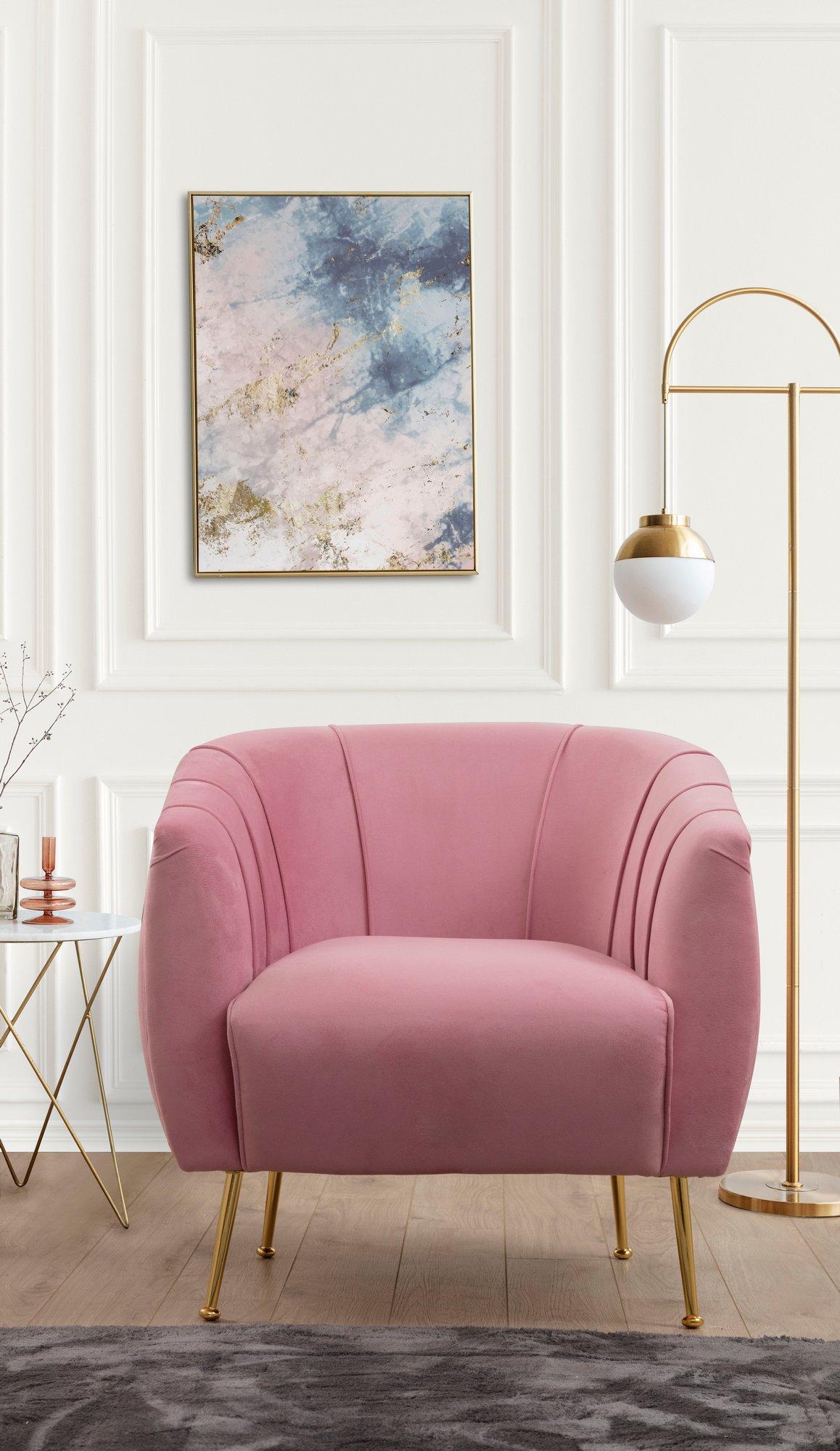 Atelier del Sofa Fotelja Istiridye 85x80x85cm Roze