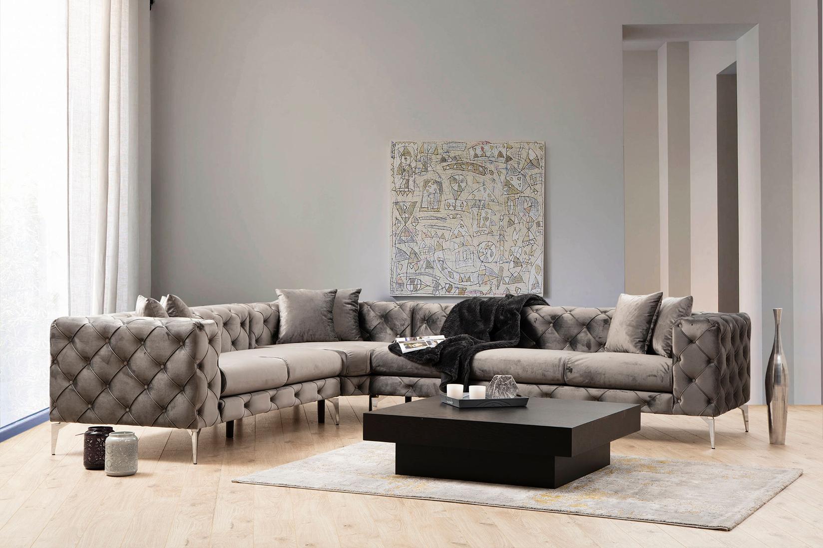 Atelier del Sofa Ugaona garnitura Como 310x70x270cm Antracit