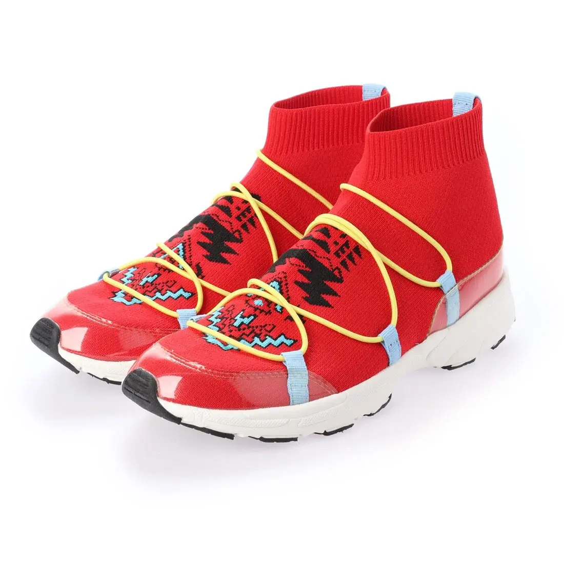 DESIGUAL Ženske patike Shoe Sock Navajo, Crvene