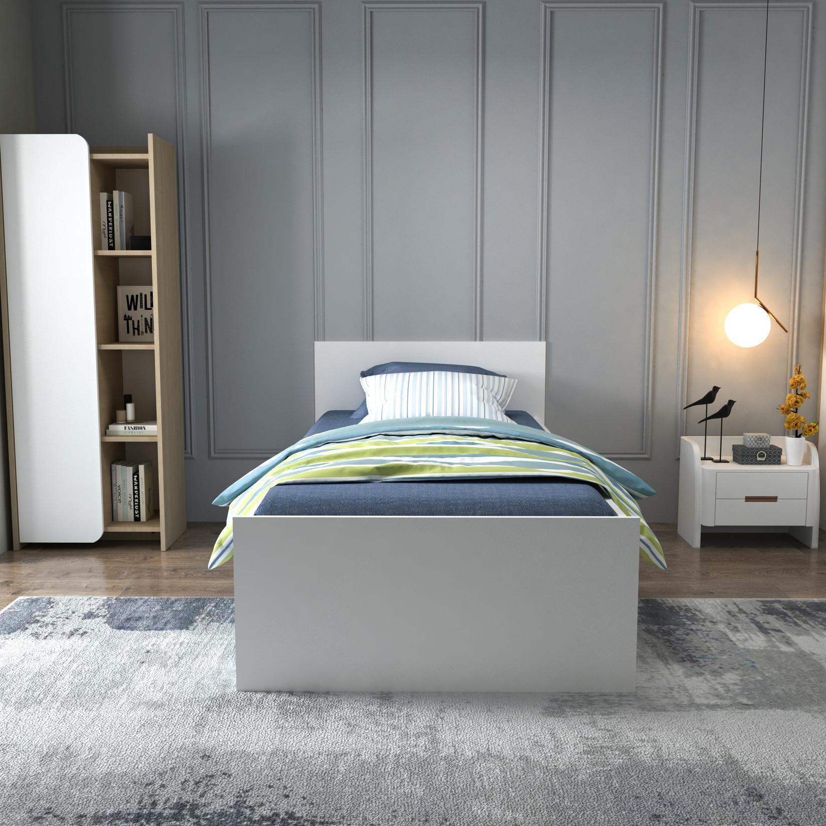 Hanah home Krevet Sofia 100x80x193cm Crni