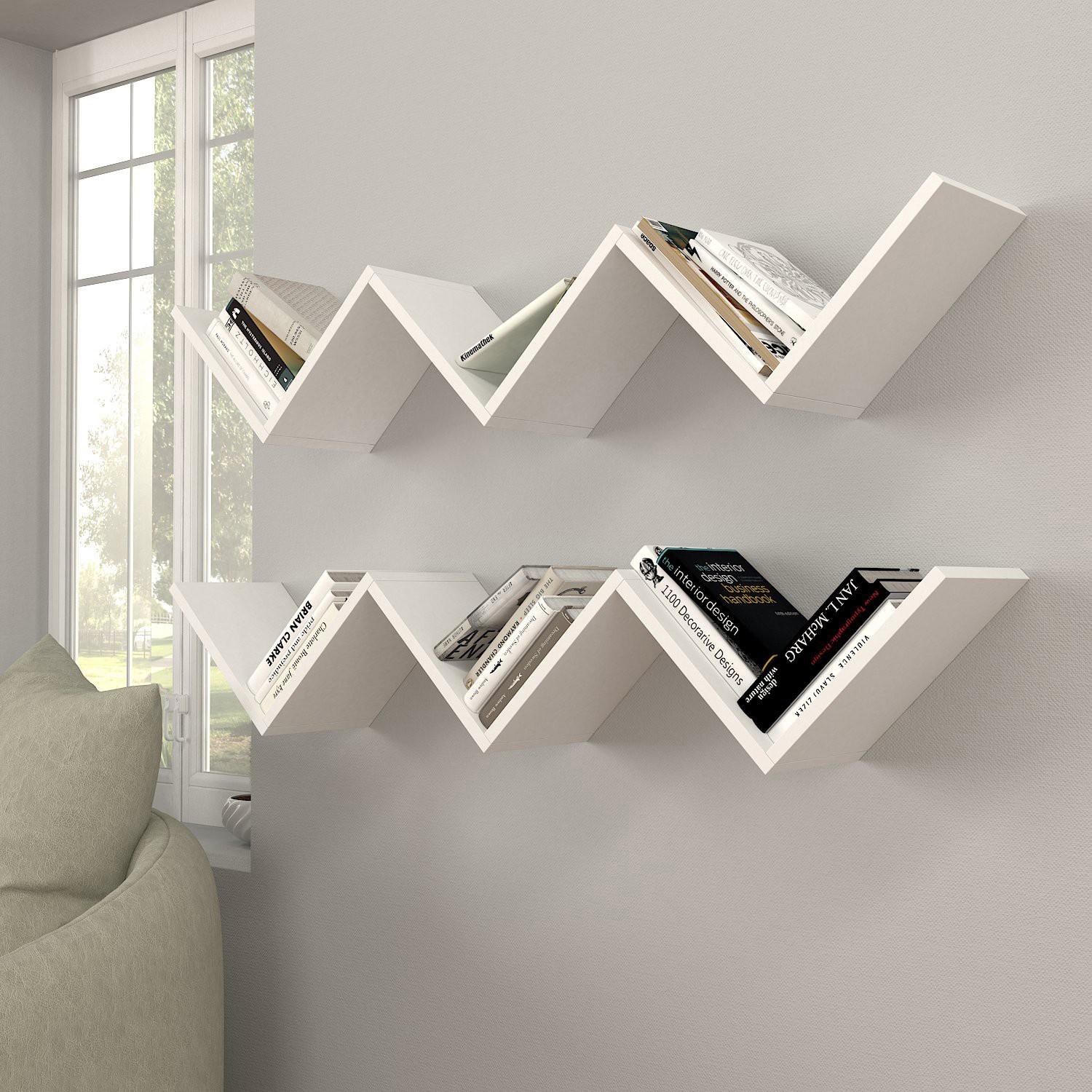 Hanah home Zidna polica Bela