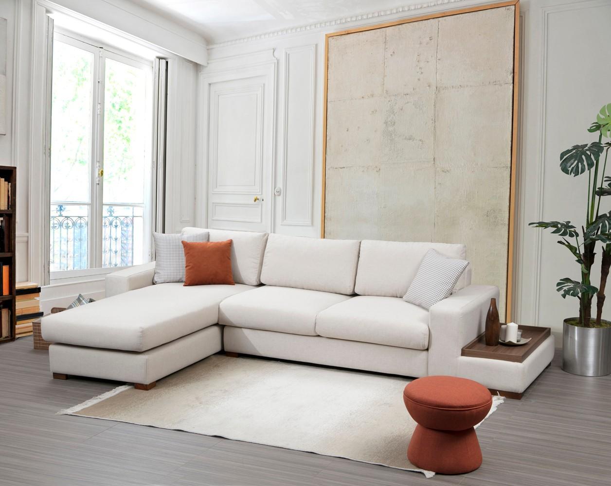 Atelier del Sofa Ugaona garnitura Loop 18 89x29x40cm Bela