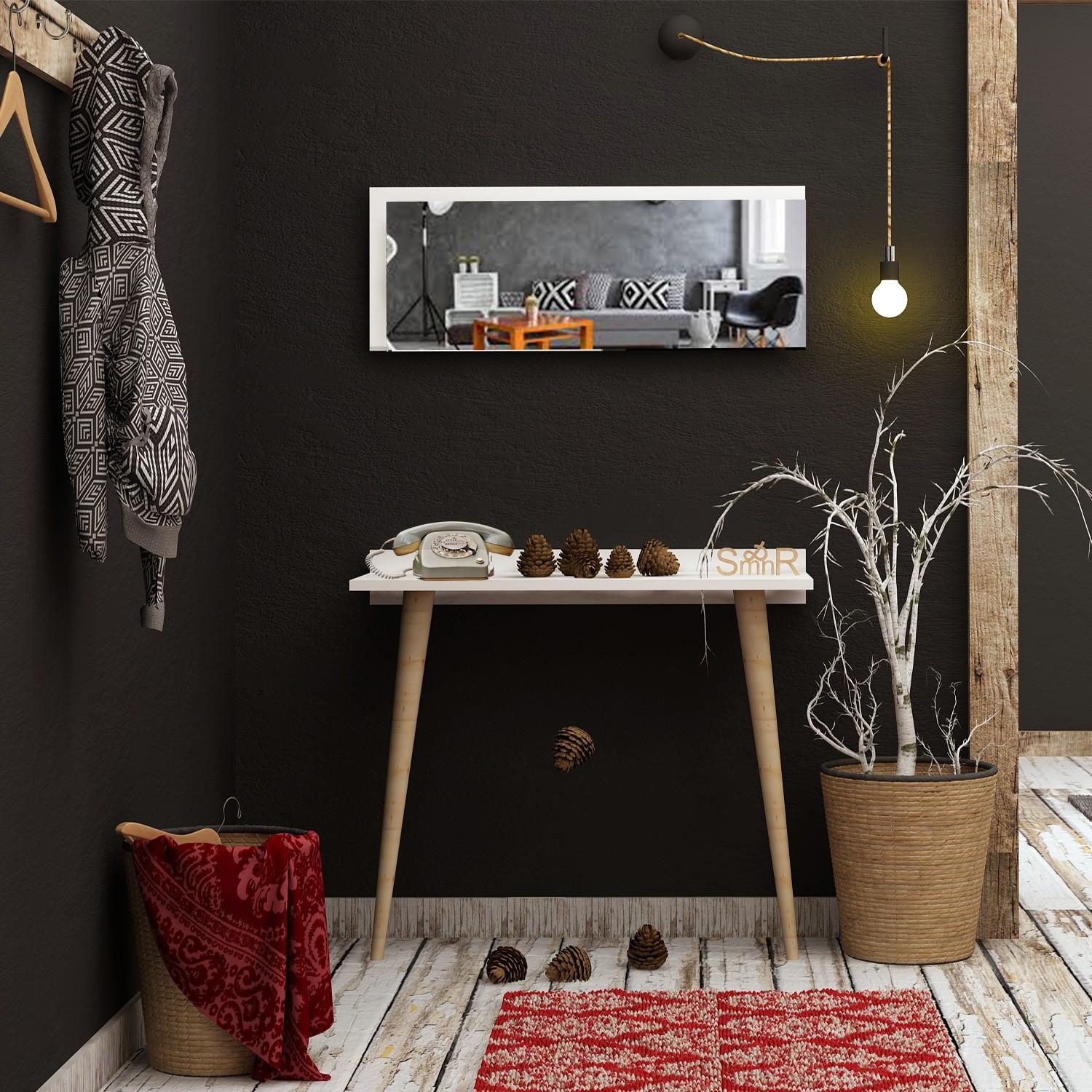 Hanah home Polica 80x84x32cm Bela