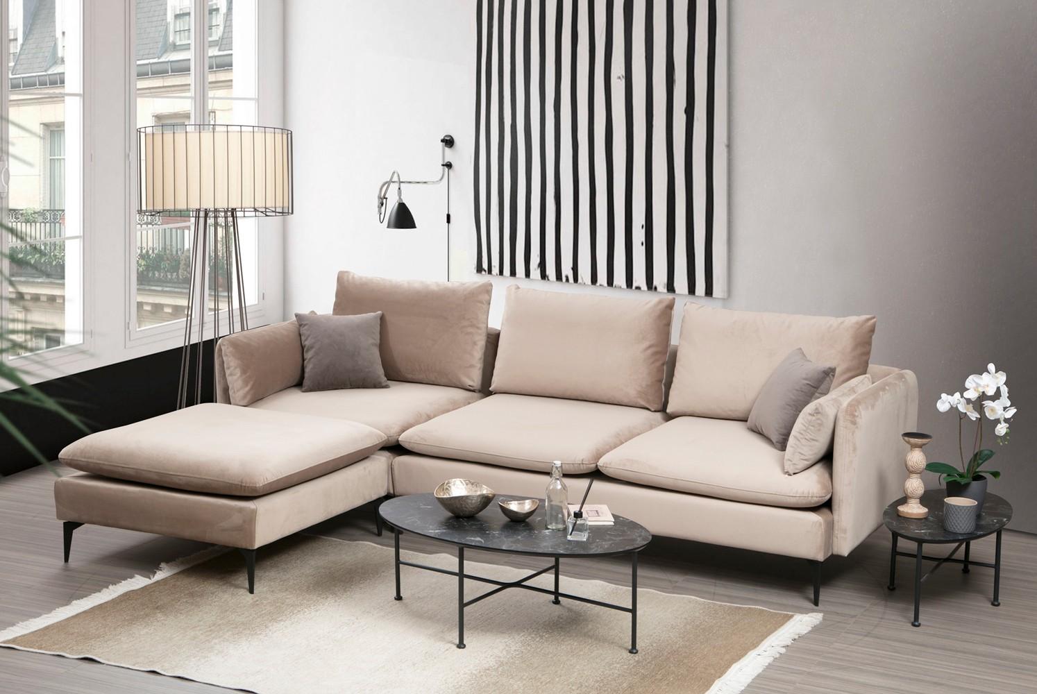 Atelier del Sofa Ugaona garnitura Felix 94x85x289cm Bež