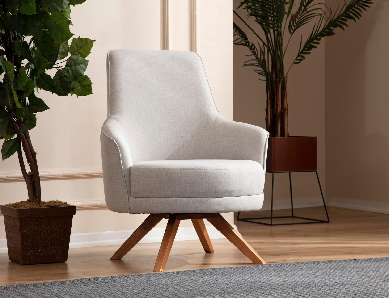 Atelier del Sofa Fotelja Kapri 87x102x72cm Krem