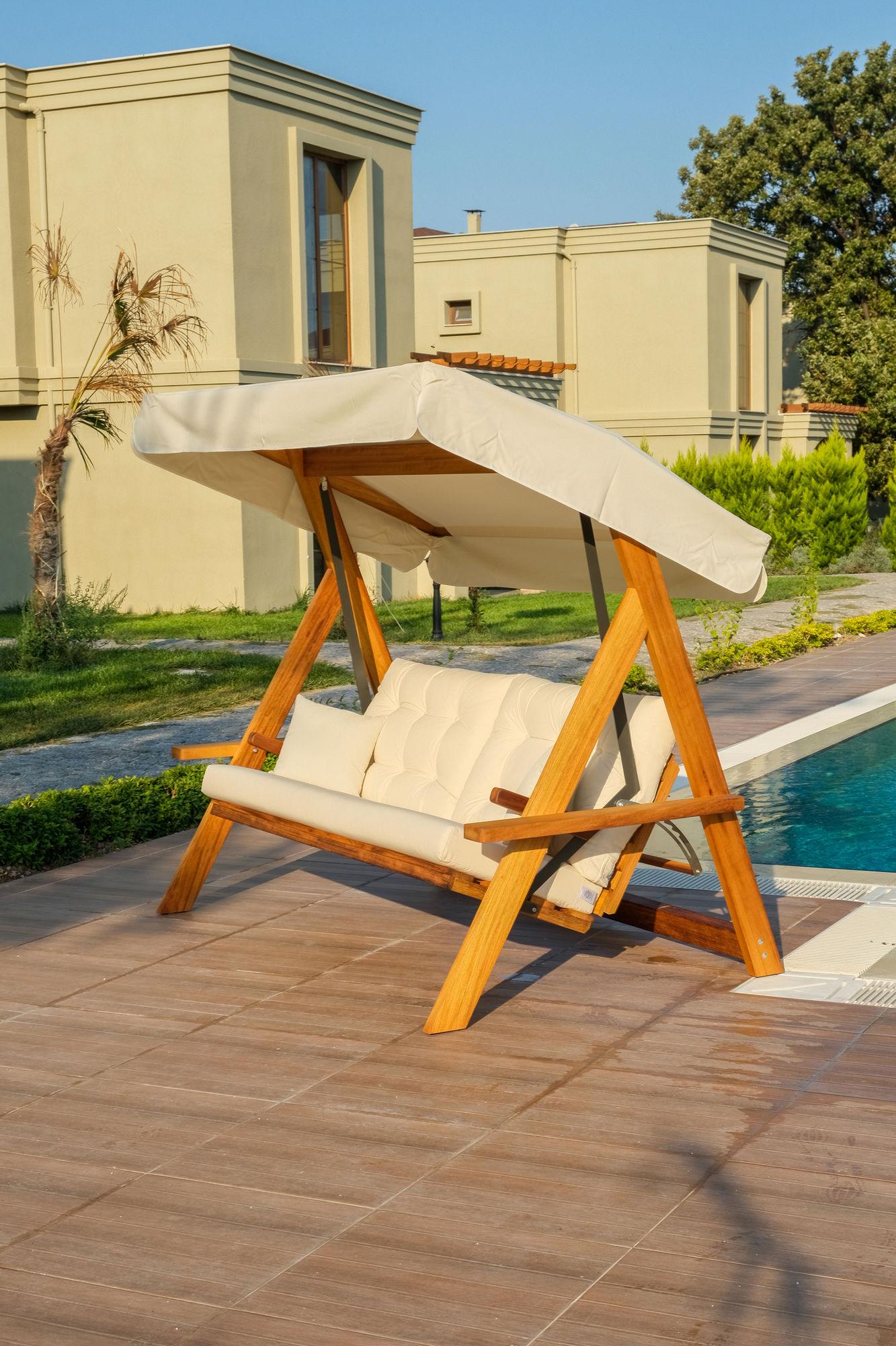 Hanah Home Baštenska ljuljaška Lyon 2400 175x190x70cm Bež