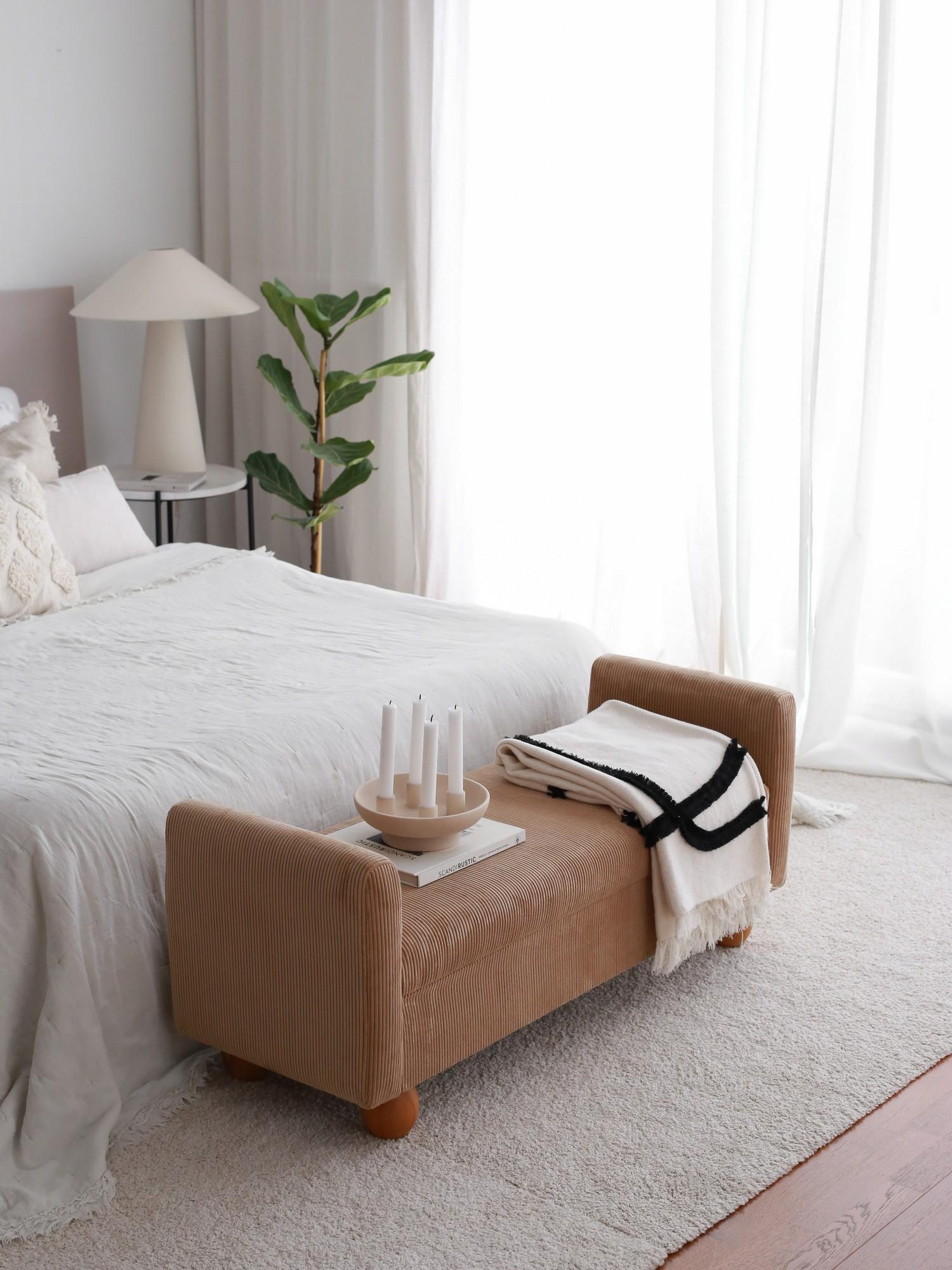 Atelier del Sofa Trpezarijska klupa Sandikli 115x55x40cm Kamel