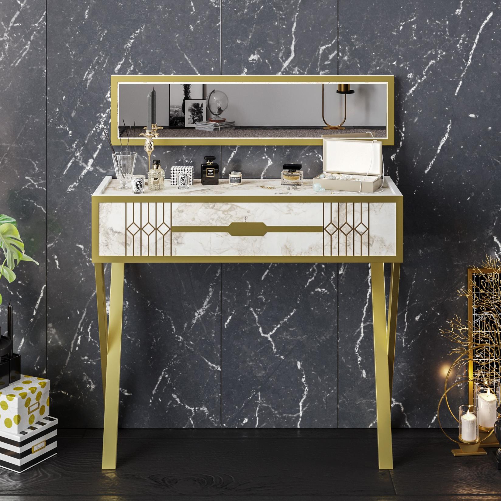 Hanah home Polica 90x80x32cm Bela