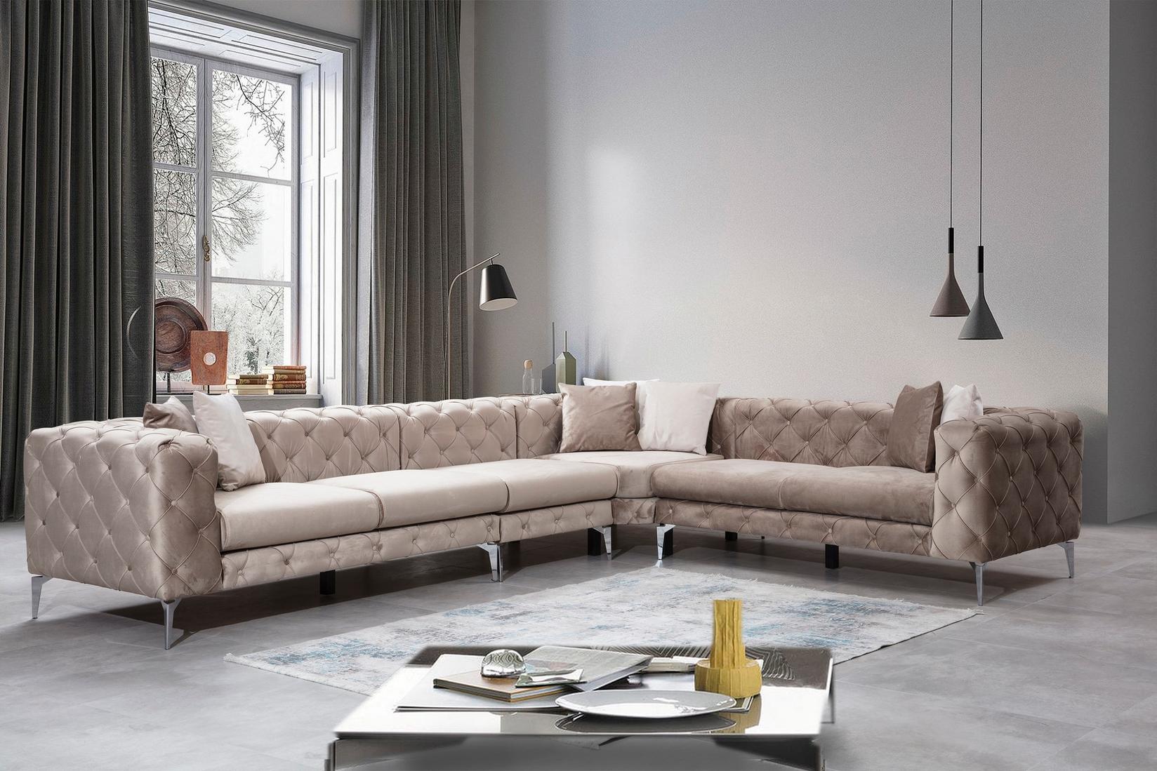 Atelier del Sofa Ugaona garnitura Como 310x73x270cm Bež
