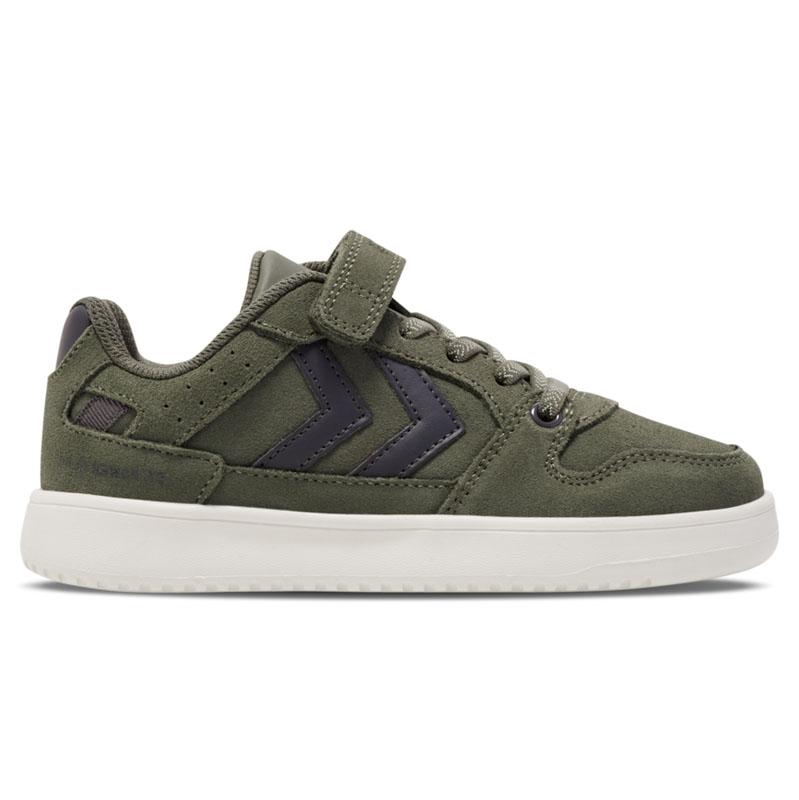 HUMMEL Patike za dečake St. power play suede jr, Maslinasto-crne