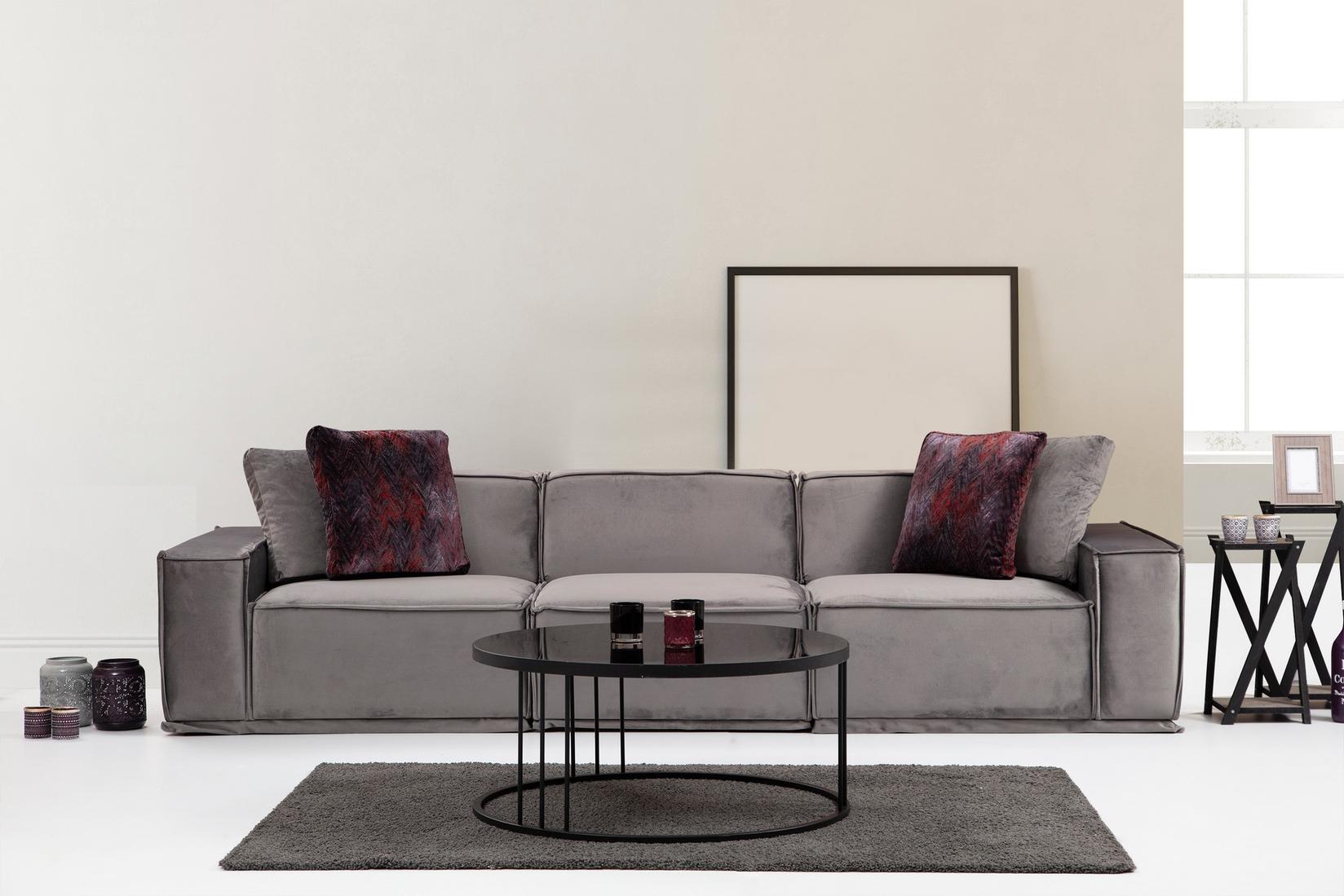 Atelier del Sofa Trosed Lego 100x76x300cm Sivi