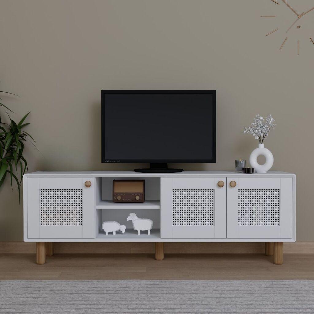 Hanah Home TV Komoda Bohemian 1600-144, 160x56x40 cm, Bela