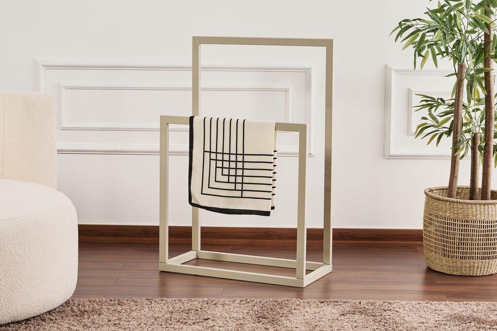 Hanah Home Stalak za garderobu Ged-032-B, 25x60x90 cm, Krem