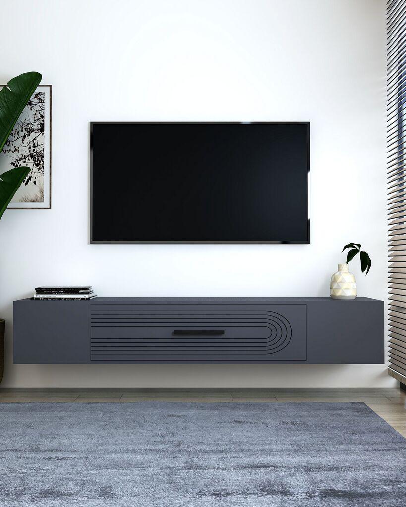 Hanah Home TV Komoda Kodaks L3, 150x33,2x29,6 cm, Antracit