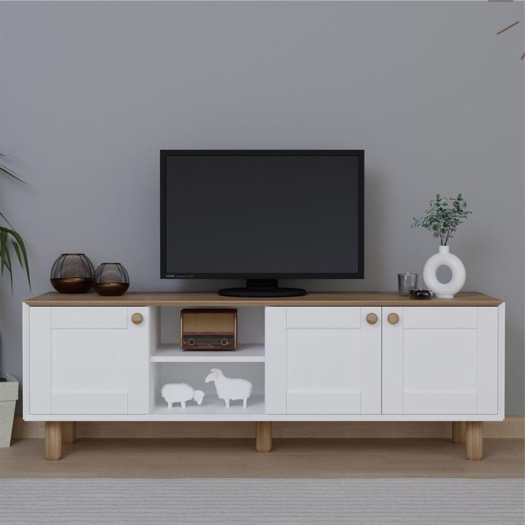 Hanah Home TV Komoda Bohemian 1600-83, 160x56x40 cm, Bela