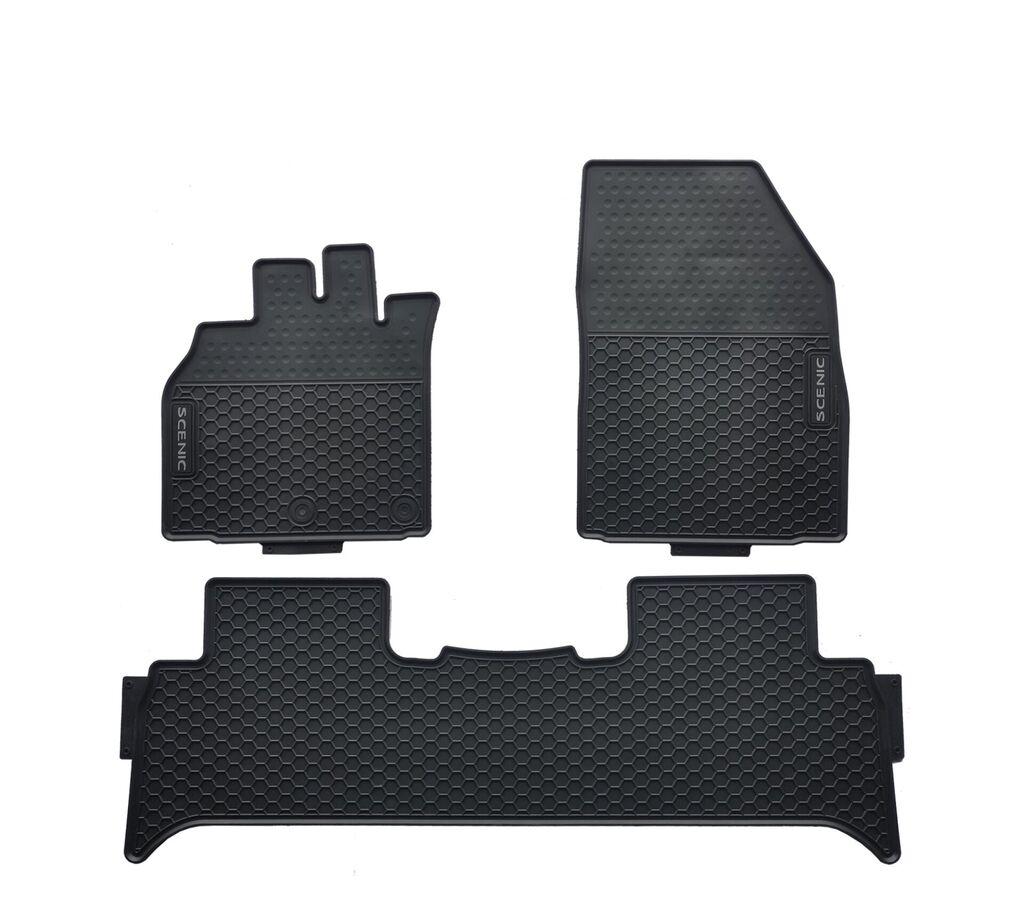 Schweizer Tipske gumene patosnice za Renault Scenic 2004 2009, Crne