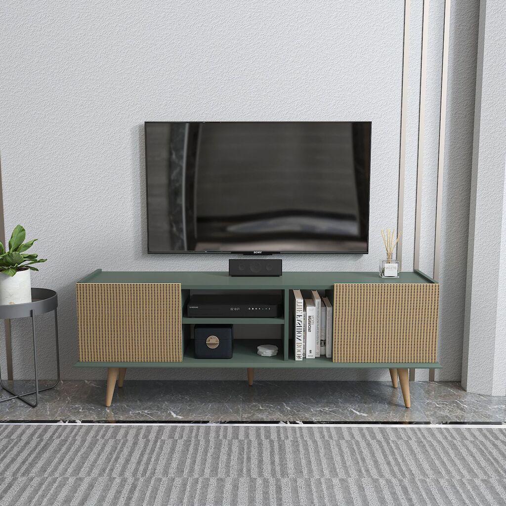 Hanah Home TV Komoda Ekvador, 154,4x56,6x31,3 cm, Zelena