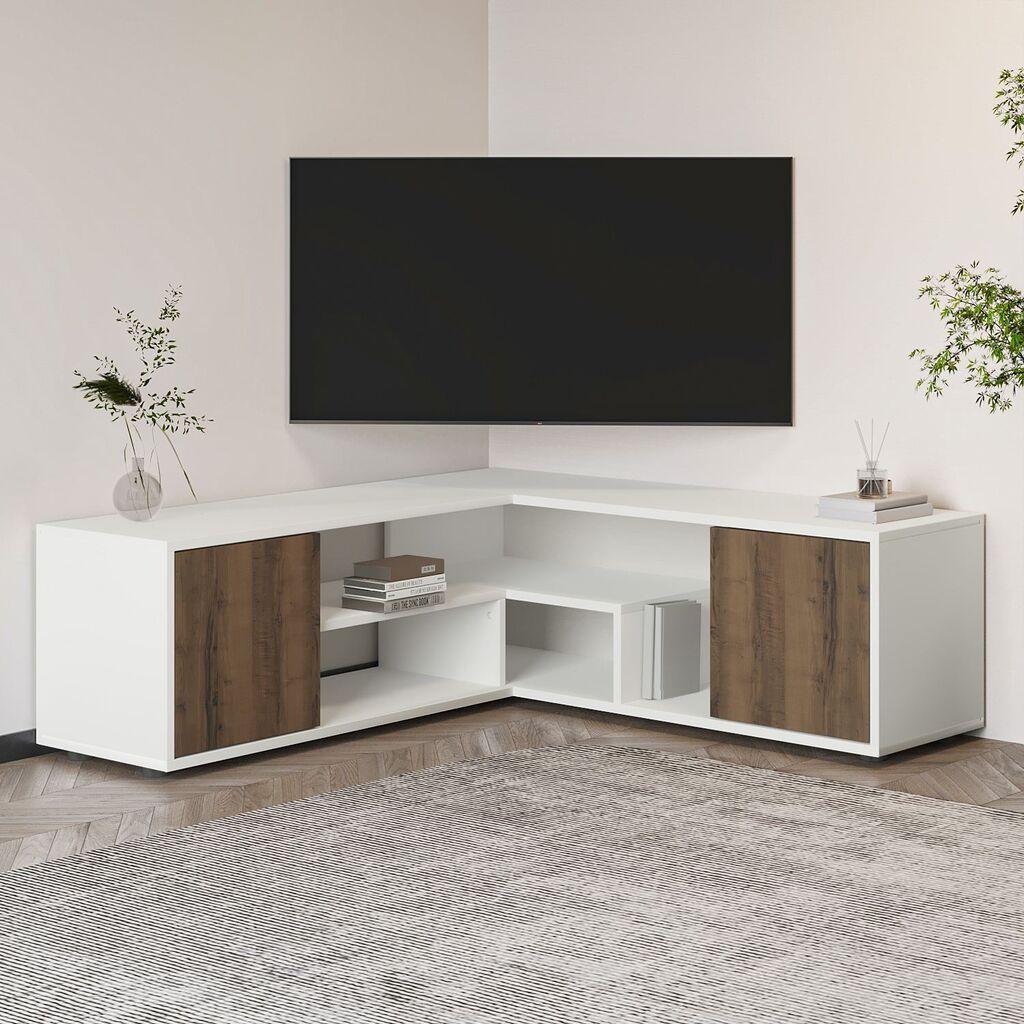Hanah Home TV Komoda Rosa, 125x40x35 cm, Bela