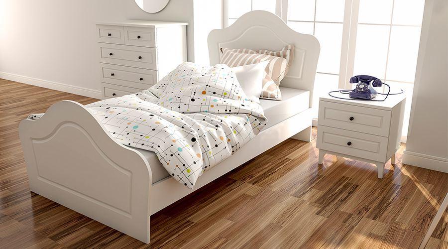 Hanah Home Ram za krevet Rb-022, 90x120x190 cm, Beli