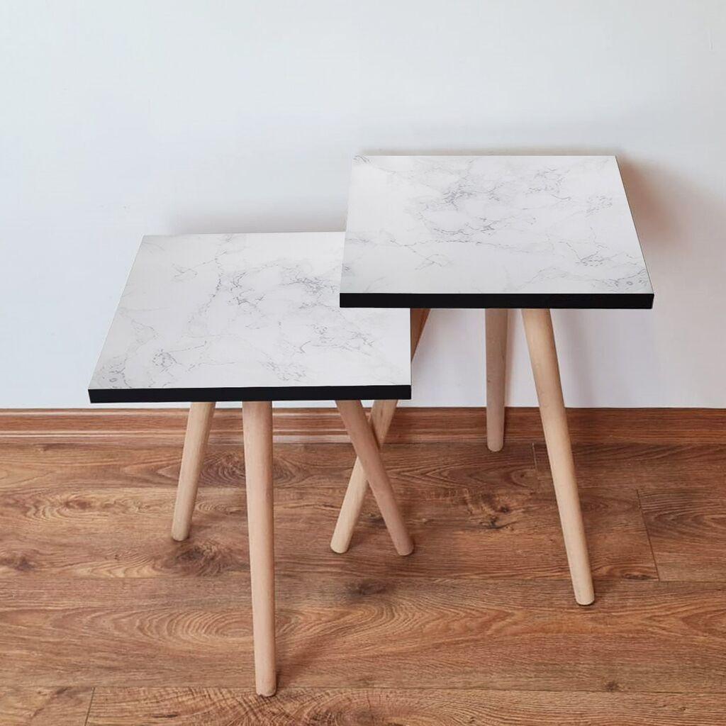 Hanah Home Set klub stočića 2Shp411, 2 komada, Šareni