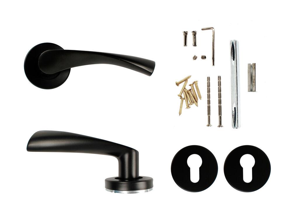 Haus Kvaka sa rozetnom za cilindar, Crna