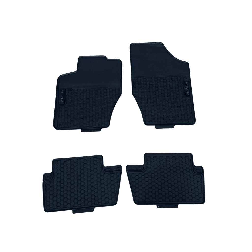 Schweizer Tipske gumene patosnice za Peugeot 208 2019+, Crne