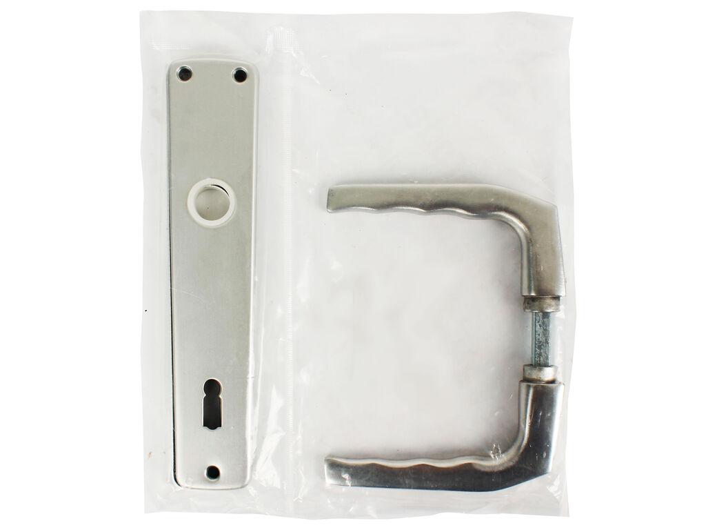 Haus Kvaka za vrata sa dugim štitom za ključ, Srebrne boje