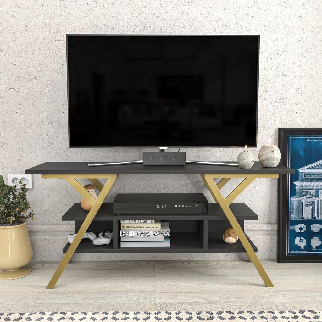 Hanah Home TV Komoda Minerva, 120x35x55 cm, Antracit
