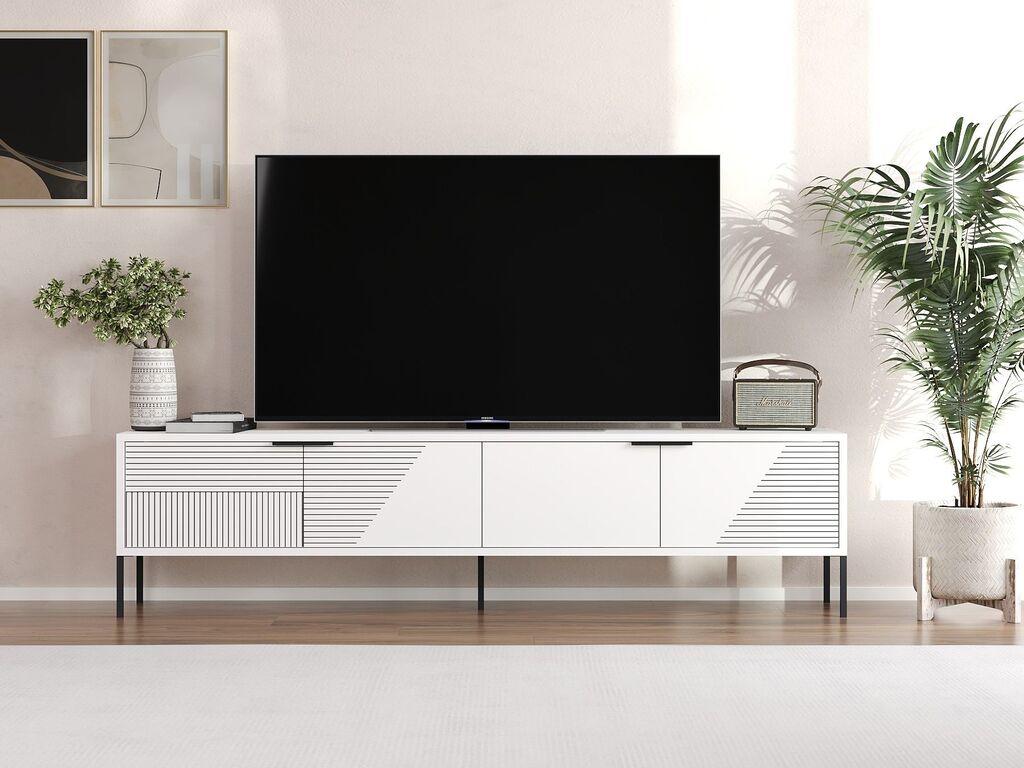 Hanah Home TV Komoda Dore, 180x45x30 cm, Bela