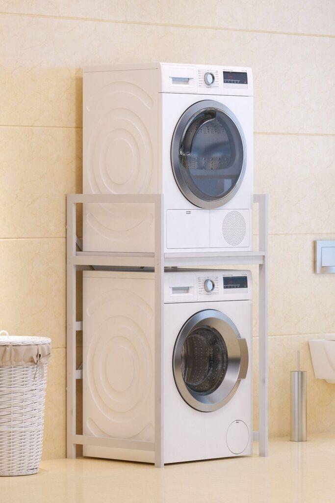 Hanah Home Polica za veš mašinu C7, Bela