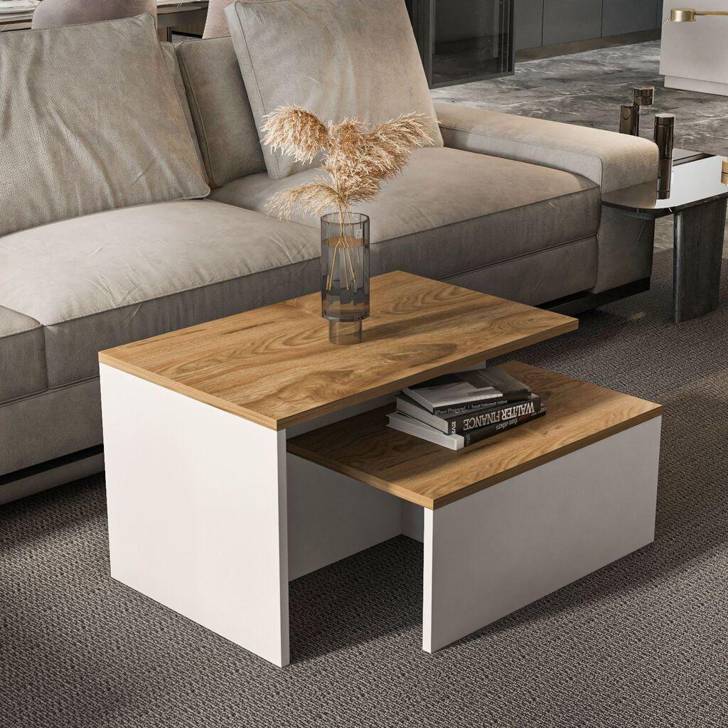 Hanah Home Set klub stočića 2Shp10, 2 komada, Šareni