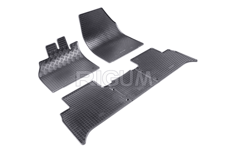 Rigum Tipske gumene patosnice za Renault Grand Scenic 2009 5 Door, Crne