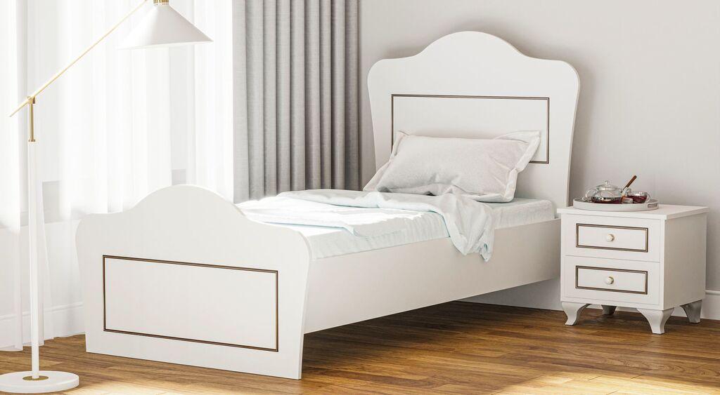 Hanah Home Ram za krevet Rb-100, 90x120x190 cm, Beli