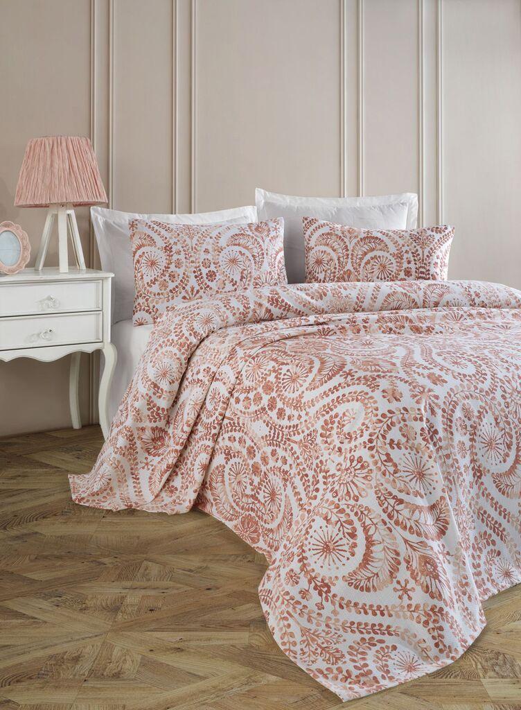 L'essentiel Maison Set Prekrivač i jastučnica Loop, 160x230 cm, Crveni